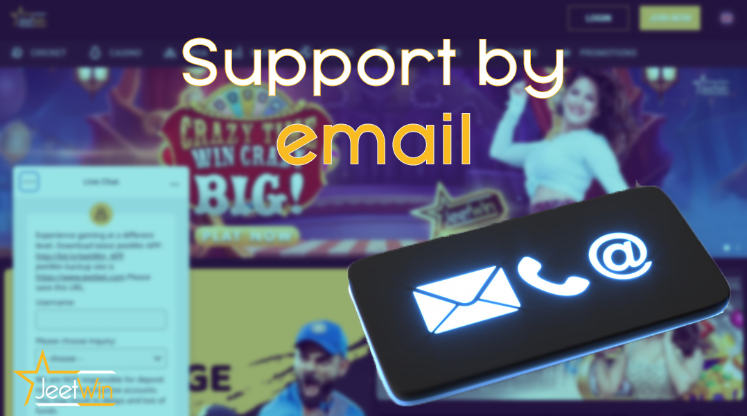 JeetWin Support will help you with email.