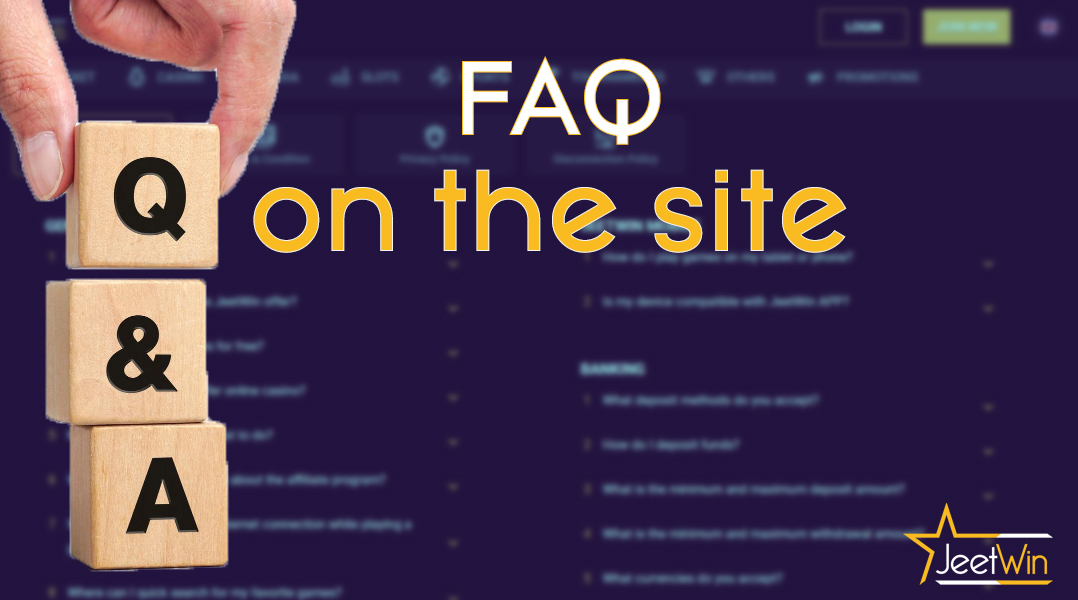 You will find answers to many questions on the FAQ page of the JeetWin bookmaker.