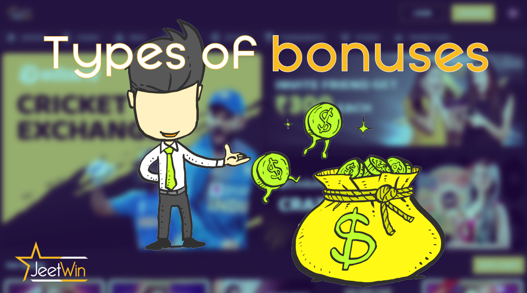 All about bonuses and their types at the JeetWin bookmaker.